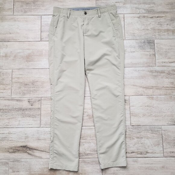 Under Armour Match Play Pants Men's Golf Performance Stretch Grip Waist 34W 32L - Picture 1 of 9
